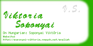 viktoria soponyai business card